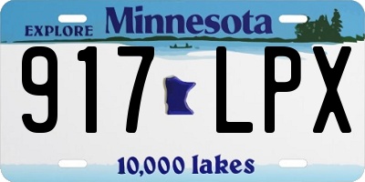 MN license plate 917LPX