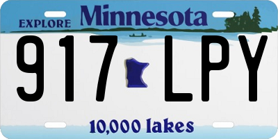 MN license plate 917LPY