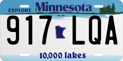 MN license plate 917LQA