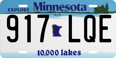 MN license plate 917LQE