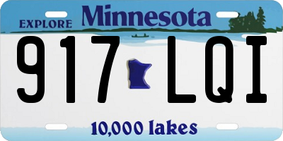 MN license plate 917LQI