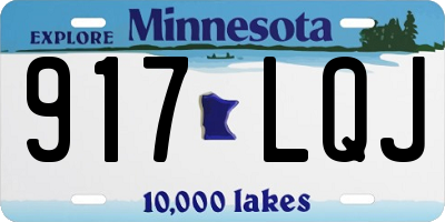 MN license plate 917LQJ