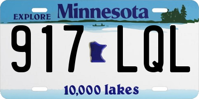MN license plate 917LQL