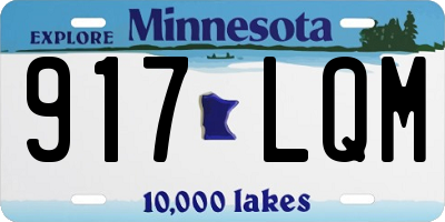 MN license plate 917LQM