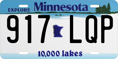 MN license plate 917LQP