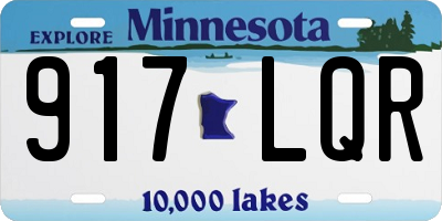 MN license plate 917LQR