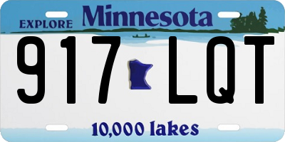 MN license plate 917LQT