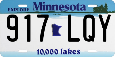 MN license plate 917LQY