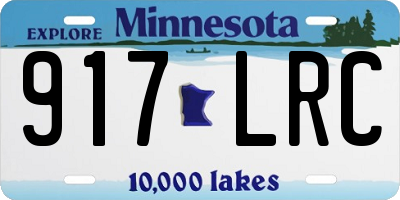 MN license plate 917LRC