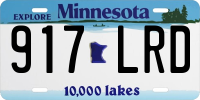 MN license plate 917LRD