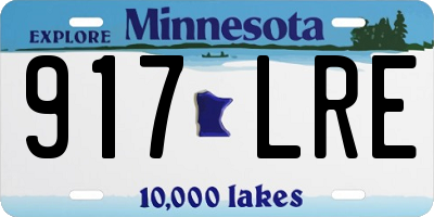 MN license plate 917LRE