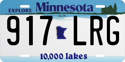 MN license plate 917LRG
