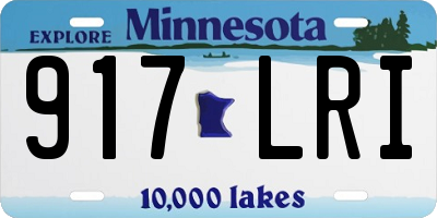 MN license plate 917LRI