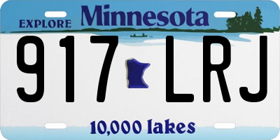 MN license plate 917LRJ