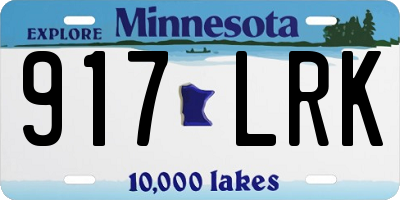 MN license plate 917LRK