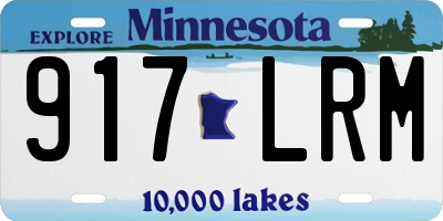 MN license plate 917LRM