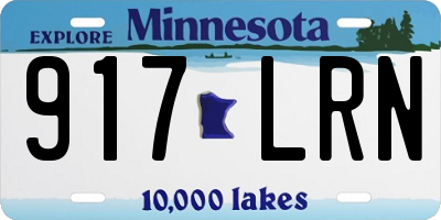 MN license plate 917LRN