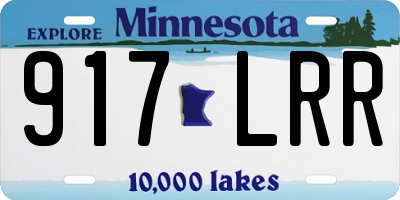 MN license plate 917LRR