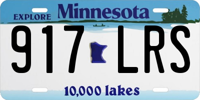 MN license plate 917LRS