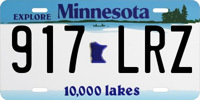 MN license plate 917LRZ