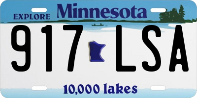 MN license plate 917LSA