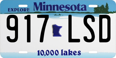 MN license plate 917LSD
