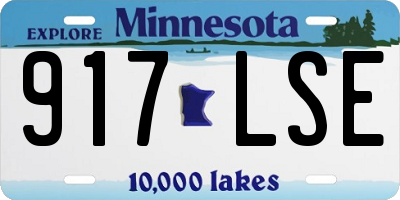 MN license plate 917LSE