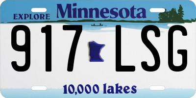MN license plate 917LSG