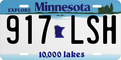 MN license plate 917LSH