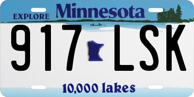 MN license plate 917LSK