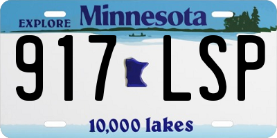 MN license plate 917LSP