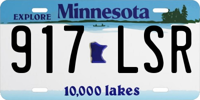 MN license plate 917LSR