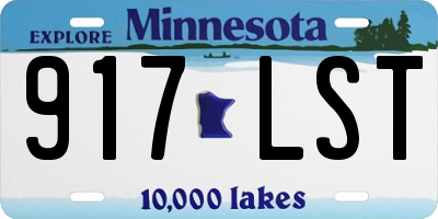MN license plate 917LST