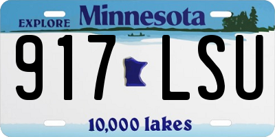MN license plate 917LSU