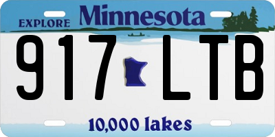 MN license plate 917LTB