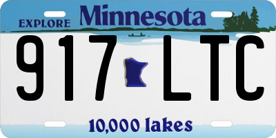 MN license plate 917LTC