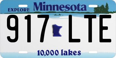 MN license plate 917LTE