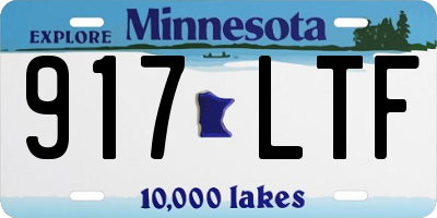 MN license plate 917LTF