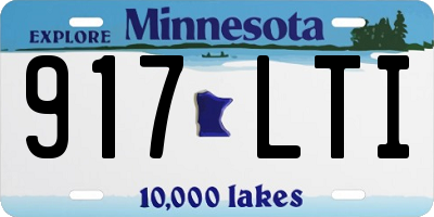 MN license plate 917LTI