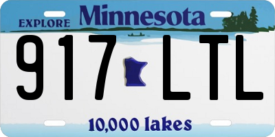 MN license plate 917LTL