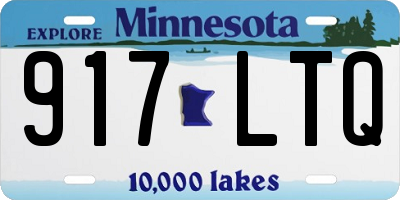 MN license plate 917LTQ