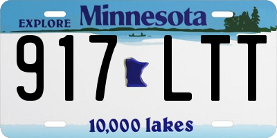 MN license plate 917LTT