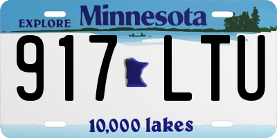 MN license plate 917LTU