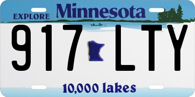 MN license plate 917LTY
