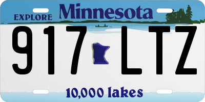 MN license plate 917LTZ