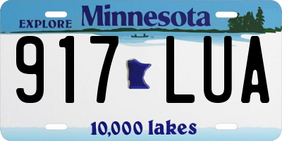 MN license plate 917LUA