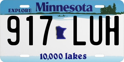 MN license plate 917LUH