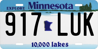 MN license plate 917LUK