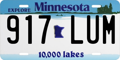 MN license plate 917LUM