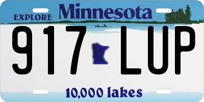 MN license plate 917LUP